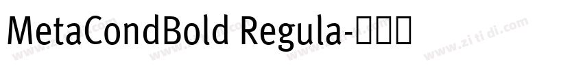MetaCondBold Regula字体转换
